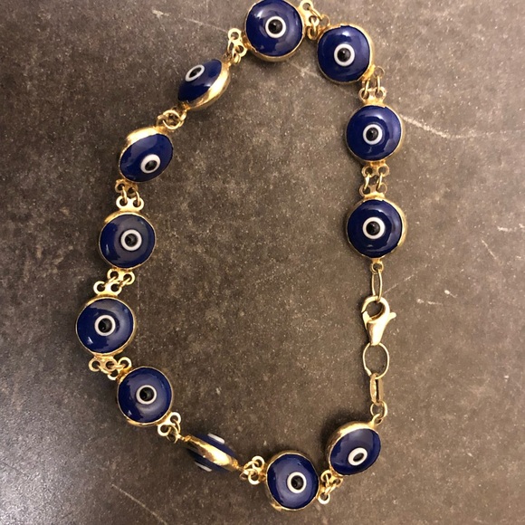 Jewelry 14k Gold Evil Eye Bracelets From Greece Poshmark